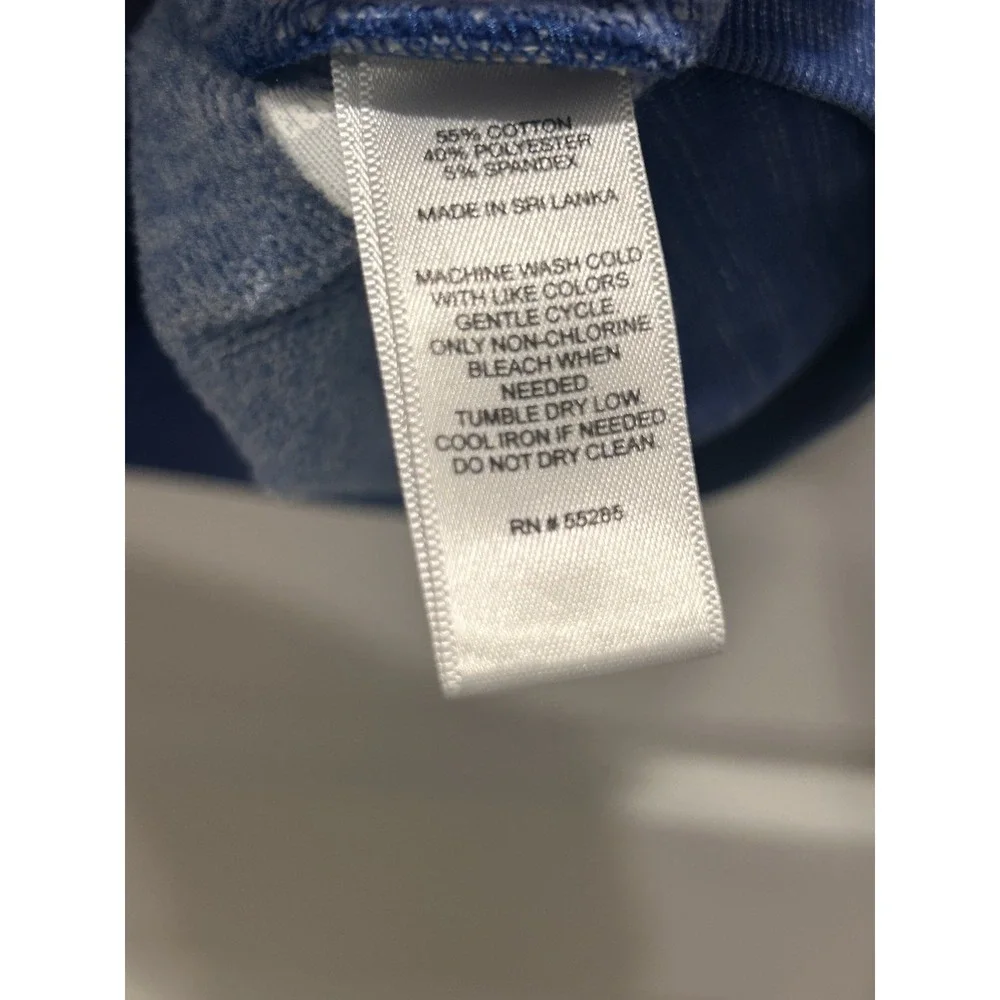 Express Athletic Zip Up Hoodie Blue Men's Size Medium